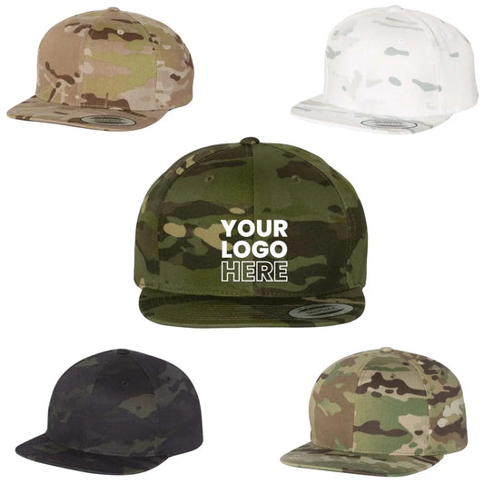 YP Classics - Flat Bill Snapback Cap - MULTICAM