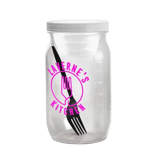 27 Oz Salad Jar With Dressing Container