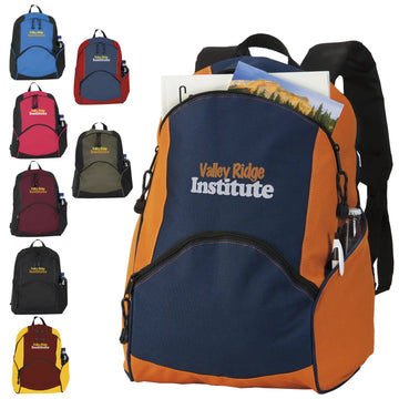 On The Move Polyester Backpack - 12.5" x 17"