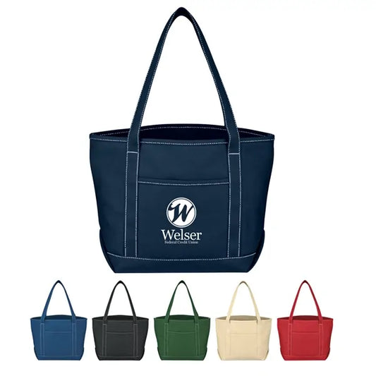 Medium Cotton Canvas Yacht Tote Bag